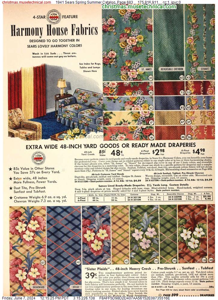 1941 Sears Spring Summer Catalog, Page 683