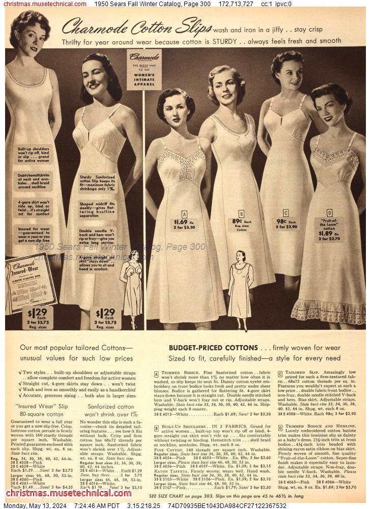 1950 Sears Fall Winter Catalog, Page 300