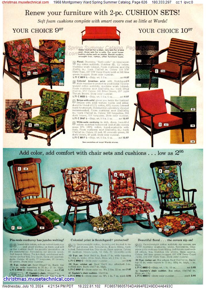 1968 Montgomery Ward Spring Summer Catalog, Page 626
