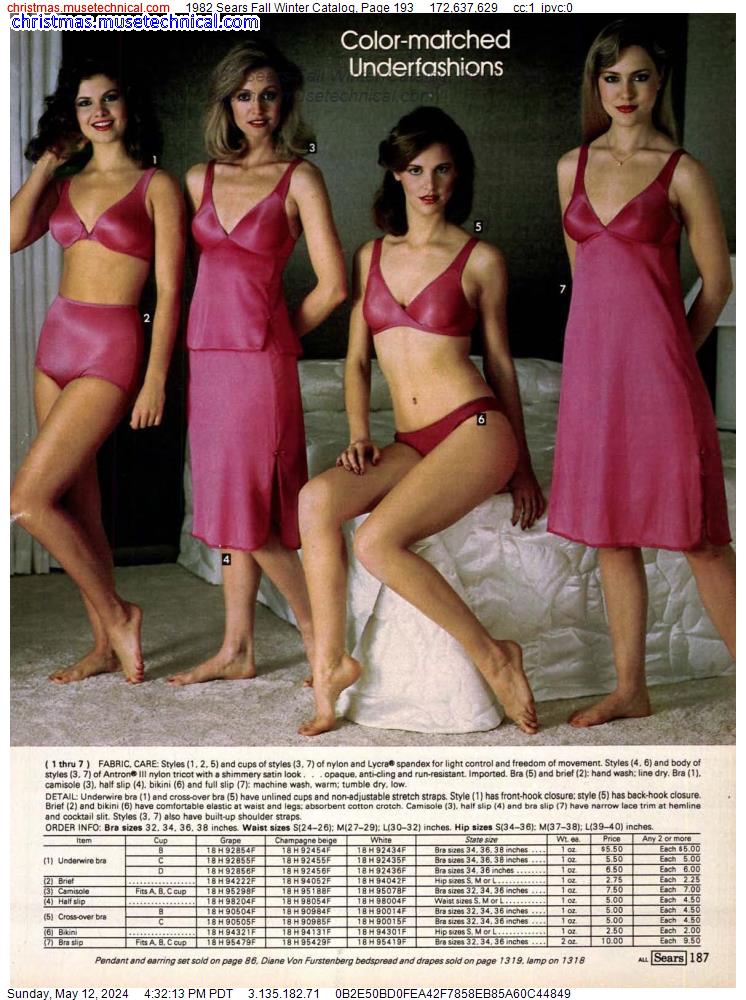 1982 Sears Fall Winter Catalog, Page 193