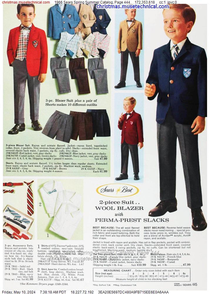 1966 Sears Spring Summer Catalog, Page 444