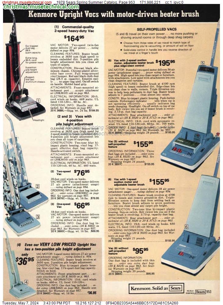 1978 Sears Spring Summer Catalog, Page 953