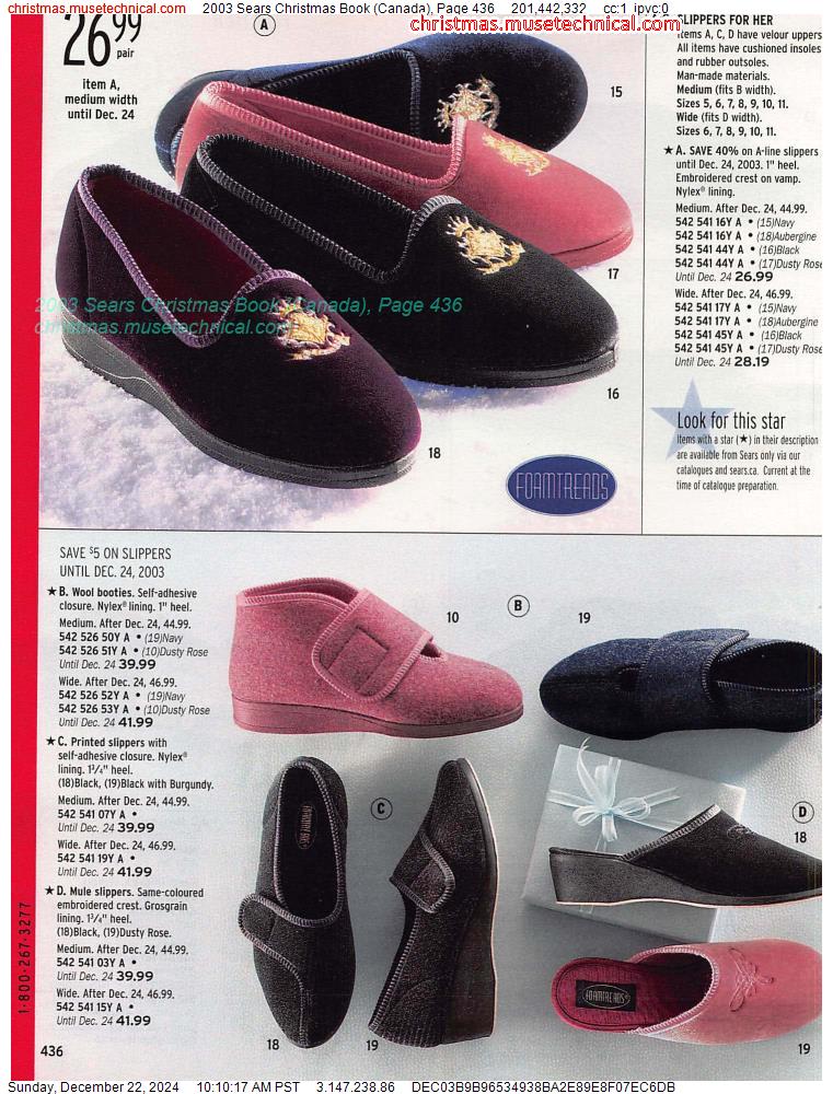 2003 Sears Christmas Book (Canada), Page 436