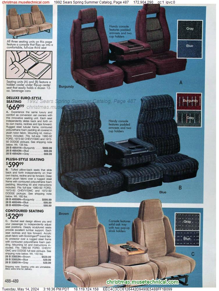 1992 Sears Spring Summer Catalog, Page 487