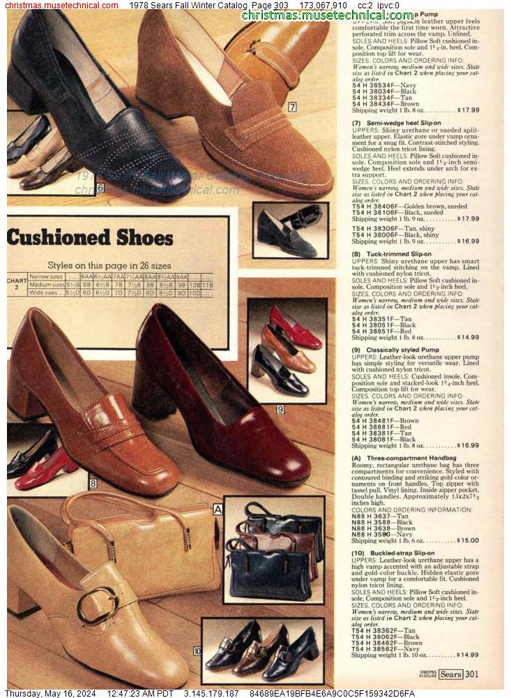 1978 Sears Fall Winter Catalog, Page 303