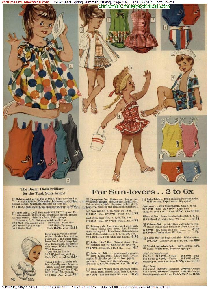 1962 Sears Spring Summer Catalog, Page 434