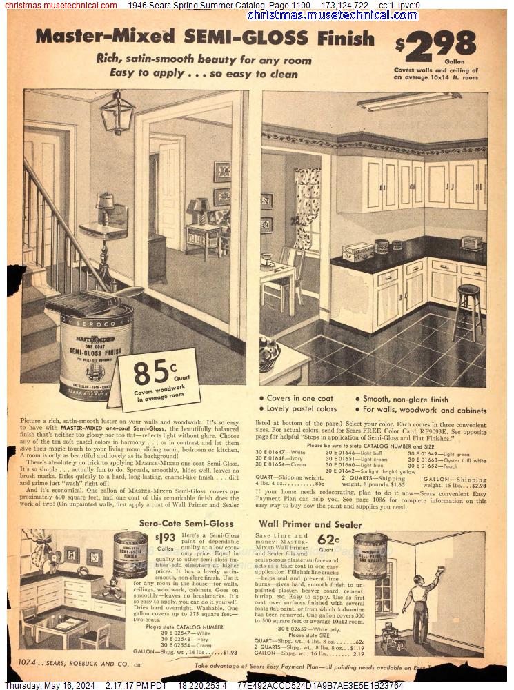 1946 Sears Spring Summer Catalog, Page 1100