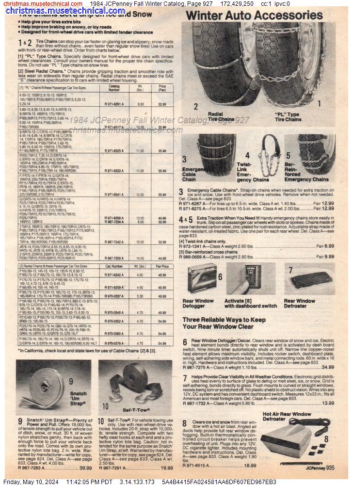 1984 JCPenney Fall Winter Catalog, Page 927