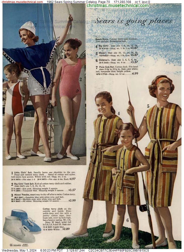 1962 Sears Spring Summer Catalog, Page 70