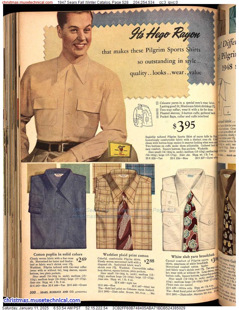 1947 Sears Fall Winter Catalog, Page 528