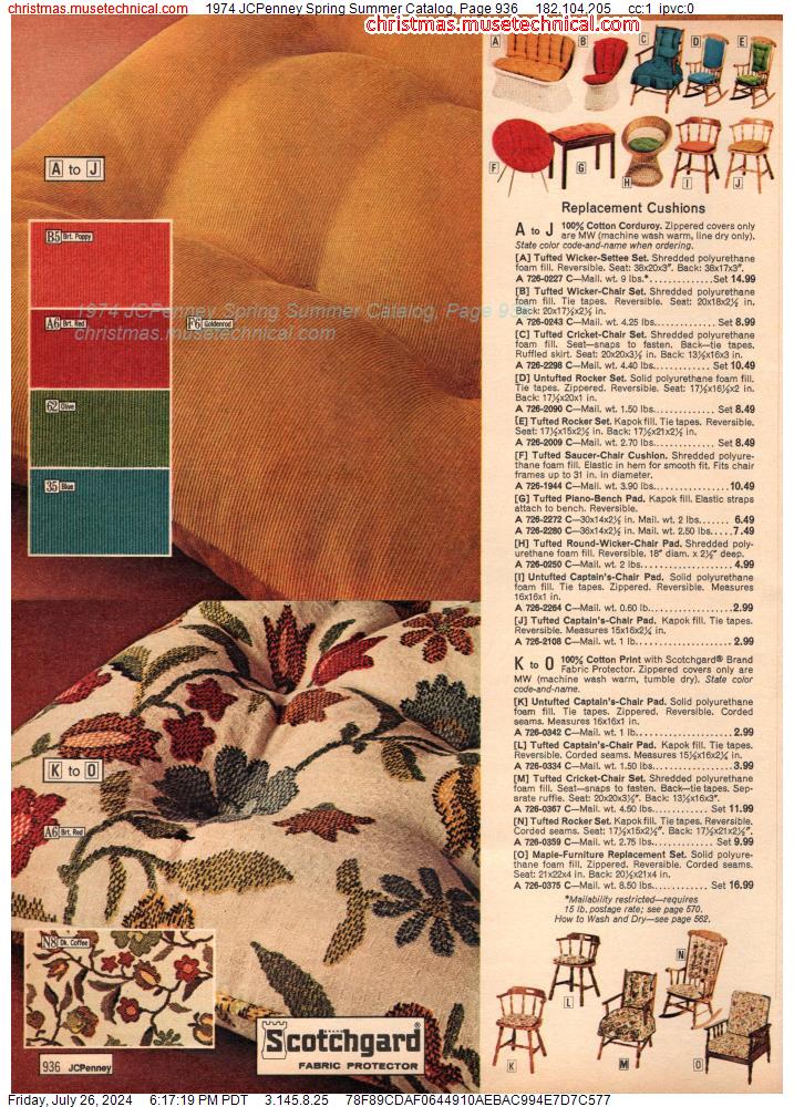 1974 JCPenney Spring Summer Catalog, Page 936