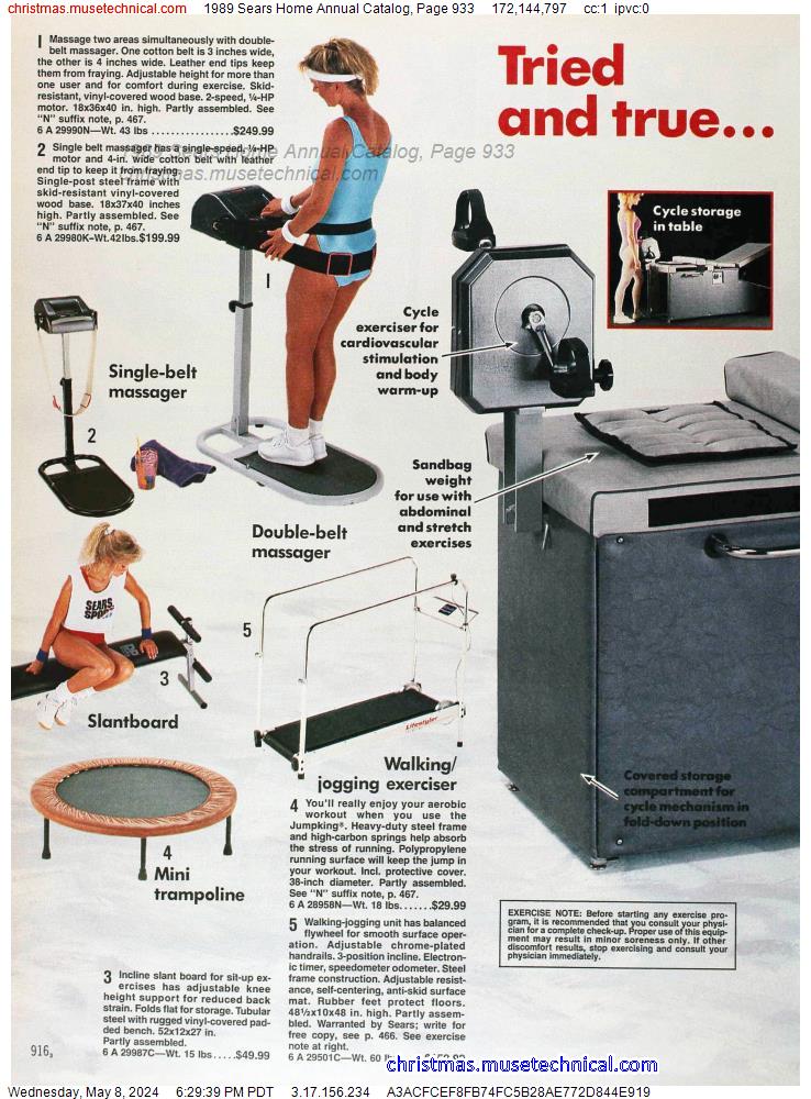 1989 Sears Home Annual Catalog, Page 933
