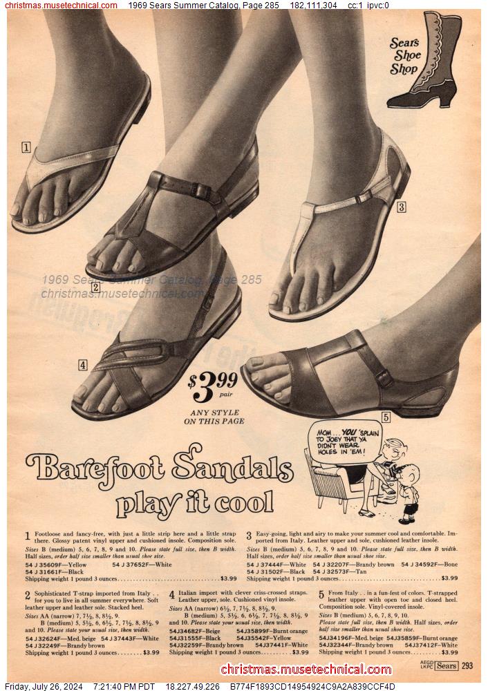 1969 Sears Summer Catalog, Page 285