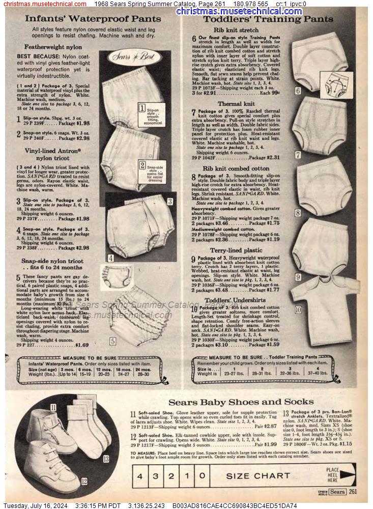 1968 Sears Spring Summer Catalog, Page 261