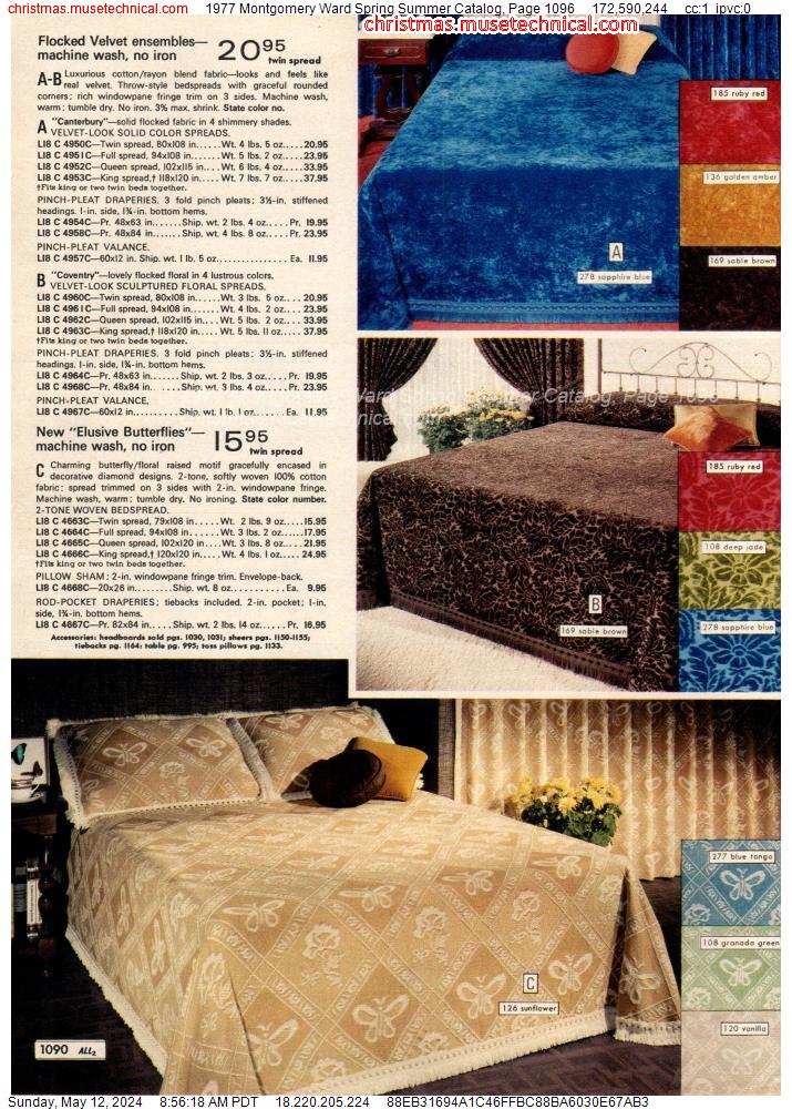 1977 Montgomery Ward Spring Summer Catalog, Page 1096