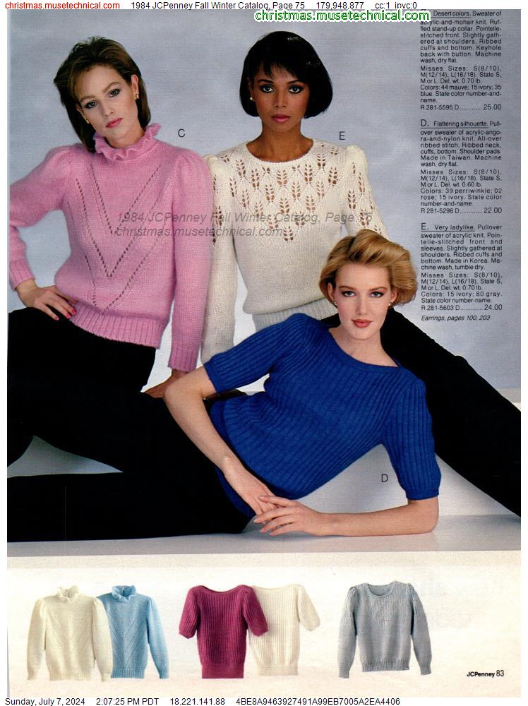 1984 JCPenney Fall Winter Catalog, Page 75
