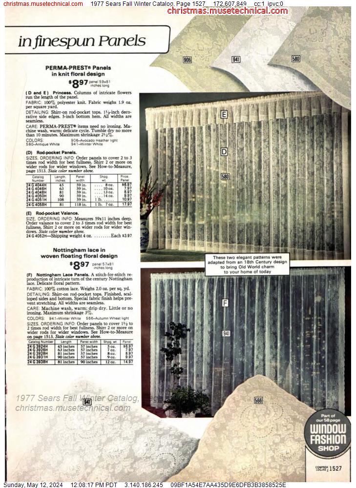 1977 Sears Fall Winter Catalog, Page 1527