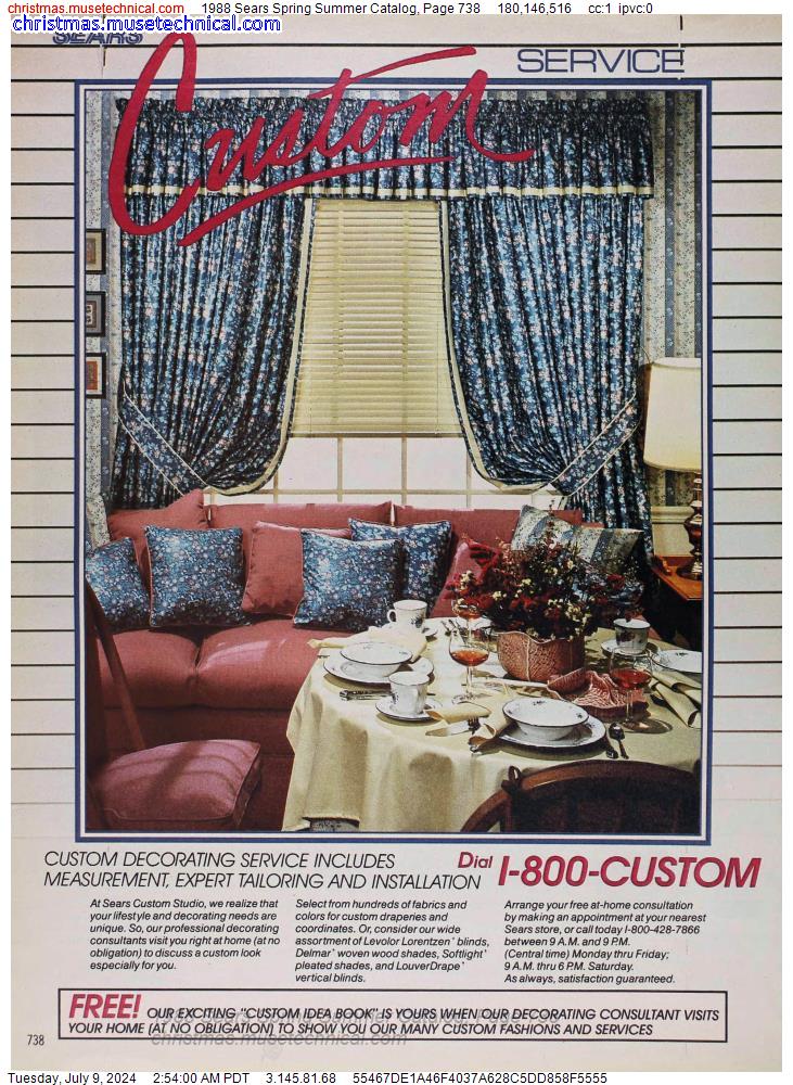 1988 Sears Spring Summer Catalog, Page 738
