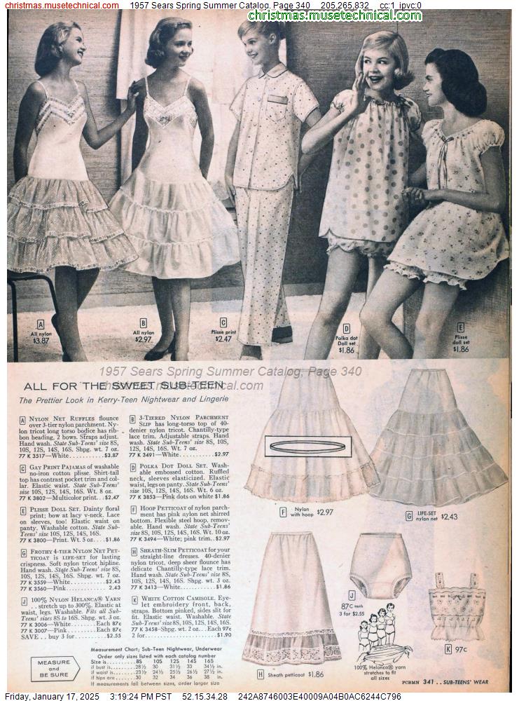 1957 Sears Spring Summer Catalog, Page 340