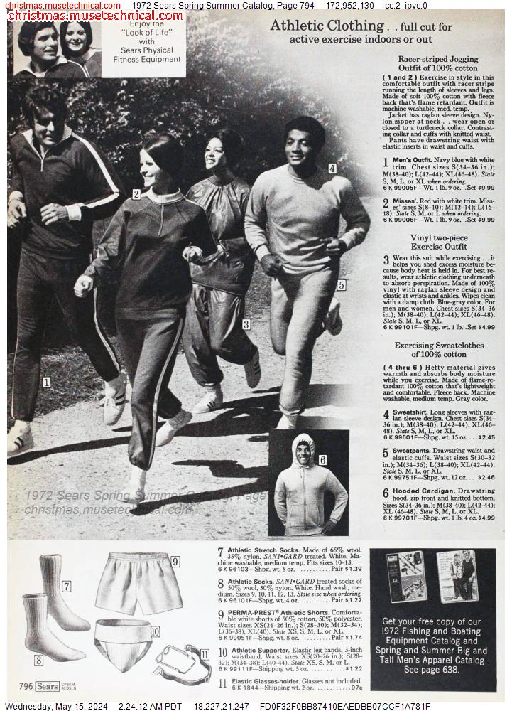 1972 Sears Spring Summer Catalog, Page 794