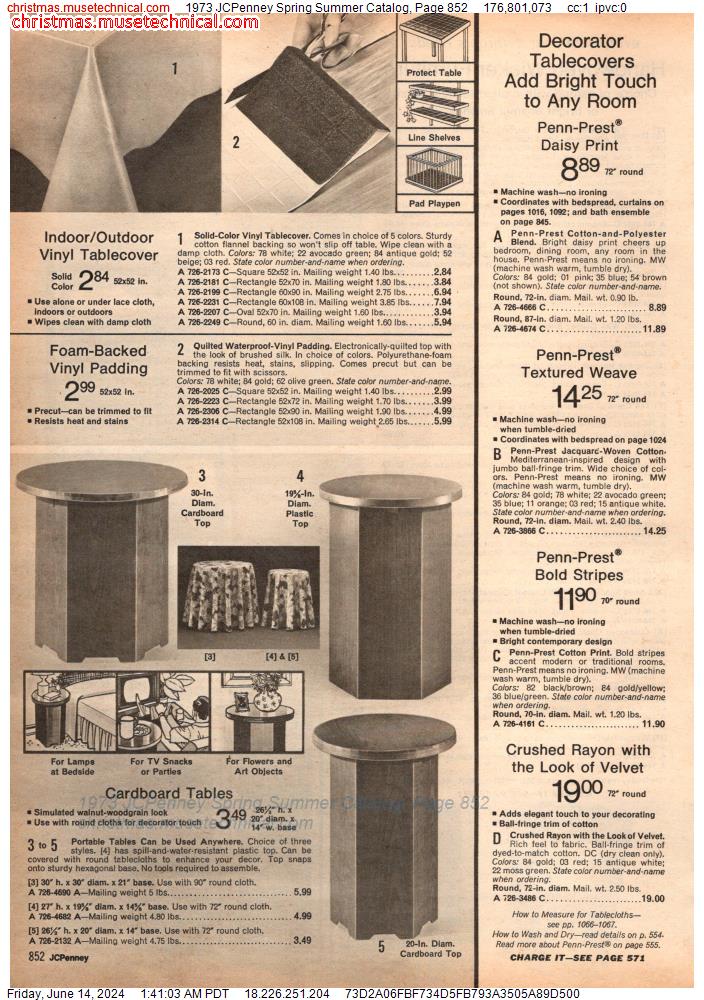 1973 JCPenney Spring Summer Catalog, Page 852