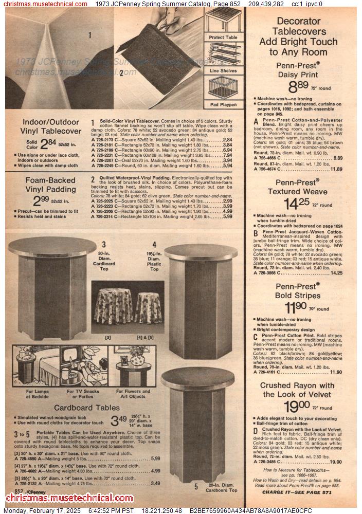 1973 JCPenney Spring Summer Catalog, Page 852