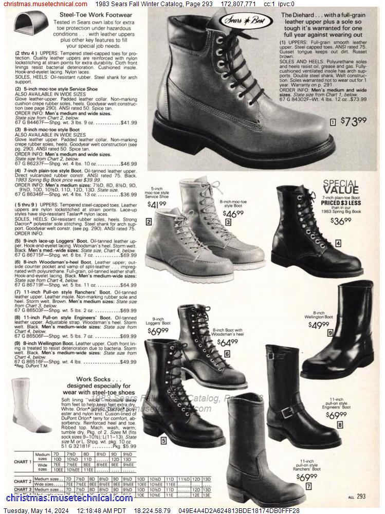 1983 Sears Fall Winter Catalog, Page 293