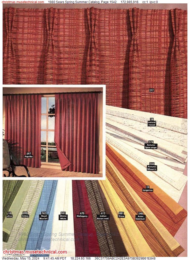 1980 Sears Spring Summer Catalog, Page 1542