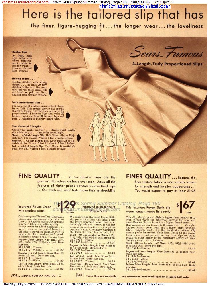 1942 Sears Spring Summer Catalog, Page 180