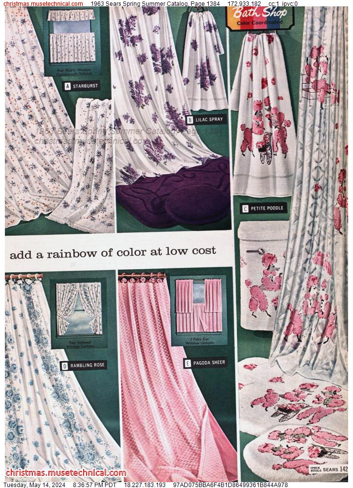 1963 Sears Spring Summer Catalog, Page 1384