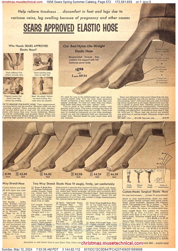 1956 Sears Spring Summer Catalog, Page 572