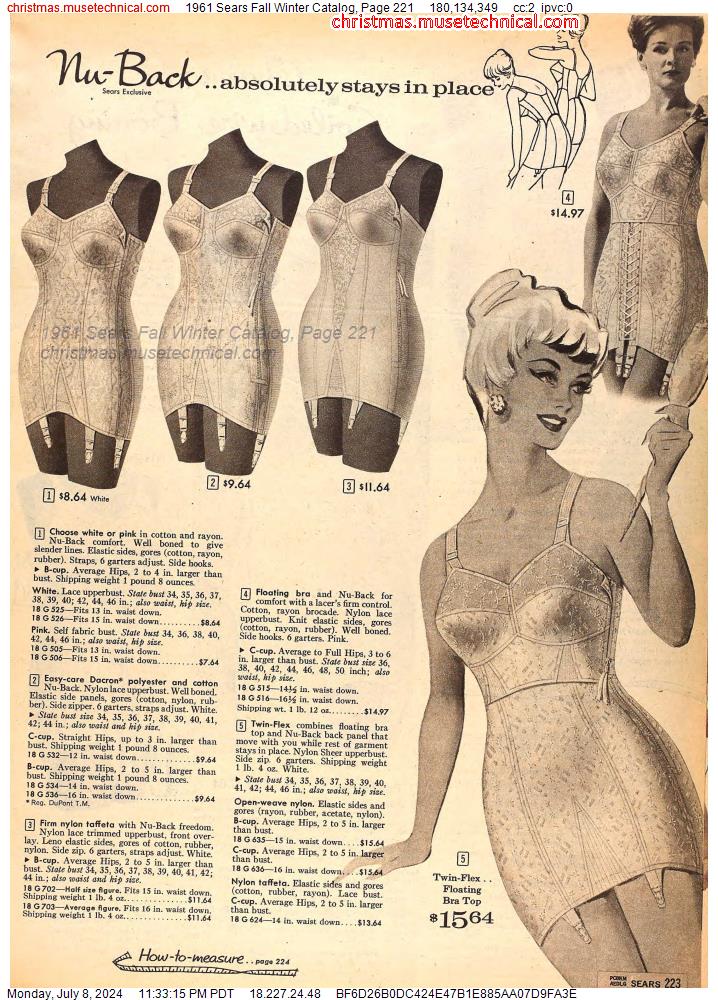 1961 Sears Fall Winter Catalog, Page 221
