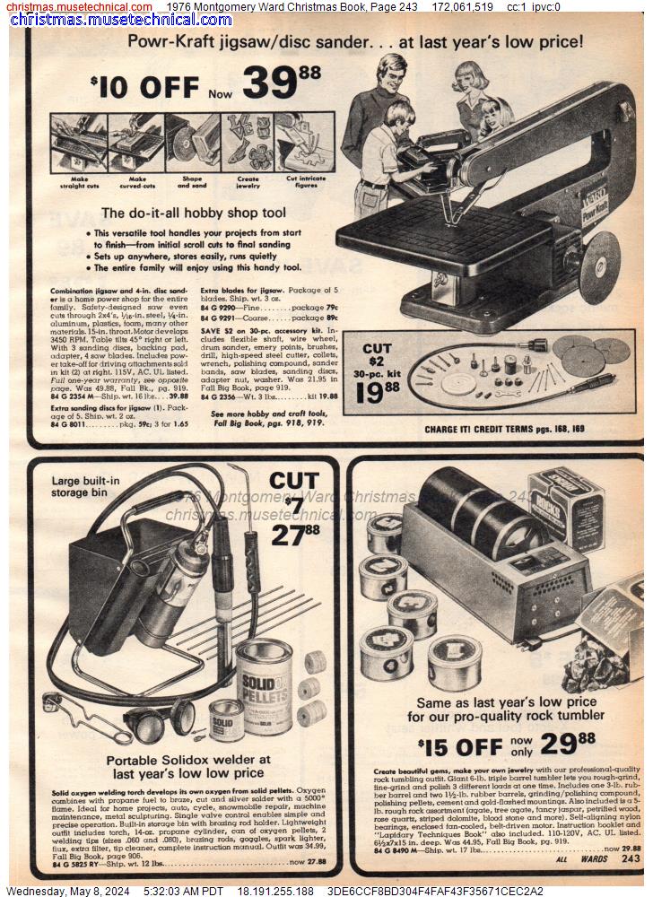 1976 Montgomery Ward Christmas Book, Page 243