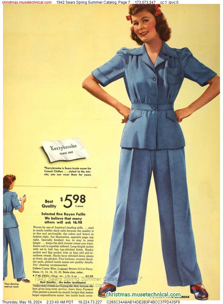 1942 Sears Spring Summer Catalog, Page 7