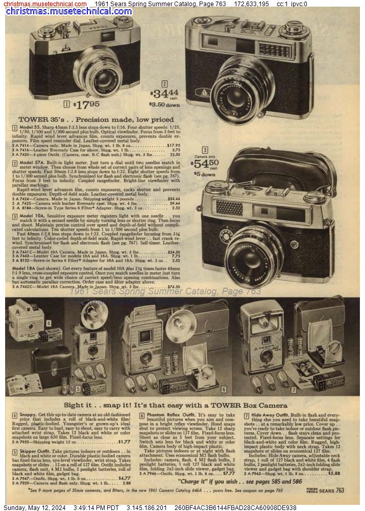 1961 Sears Spring Summer Catalog, Page 763