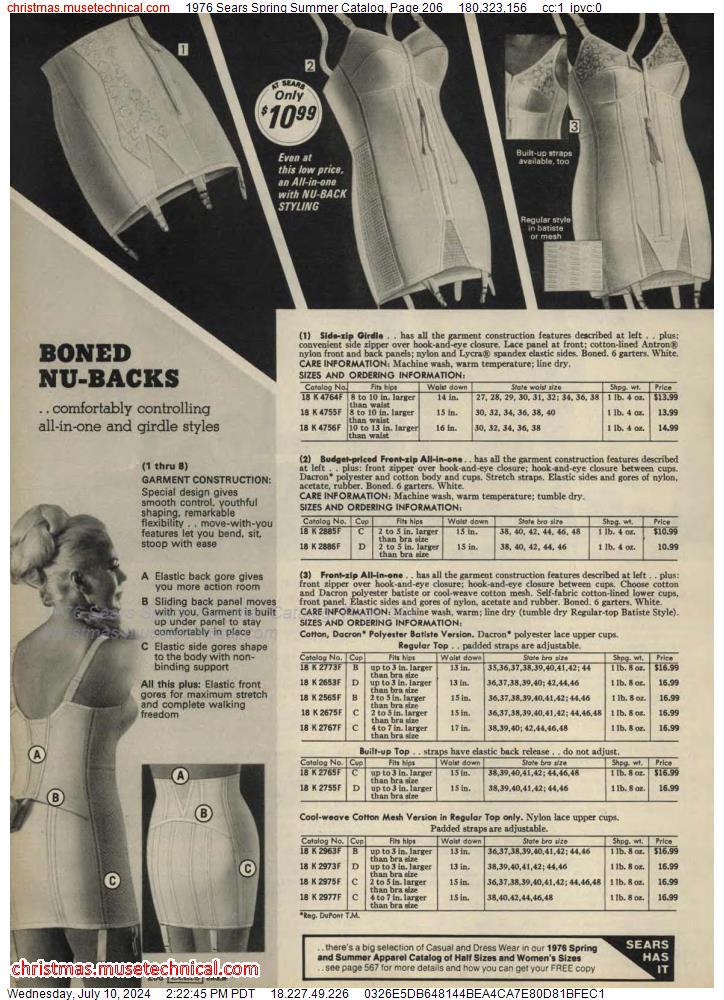 1976 Sears Spring Summer Catalog, Page 206