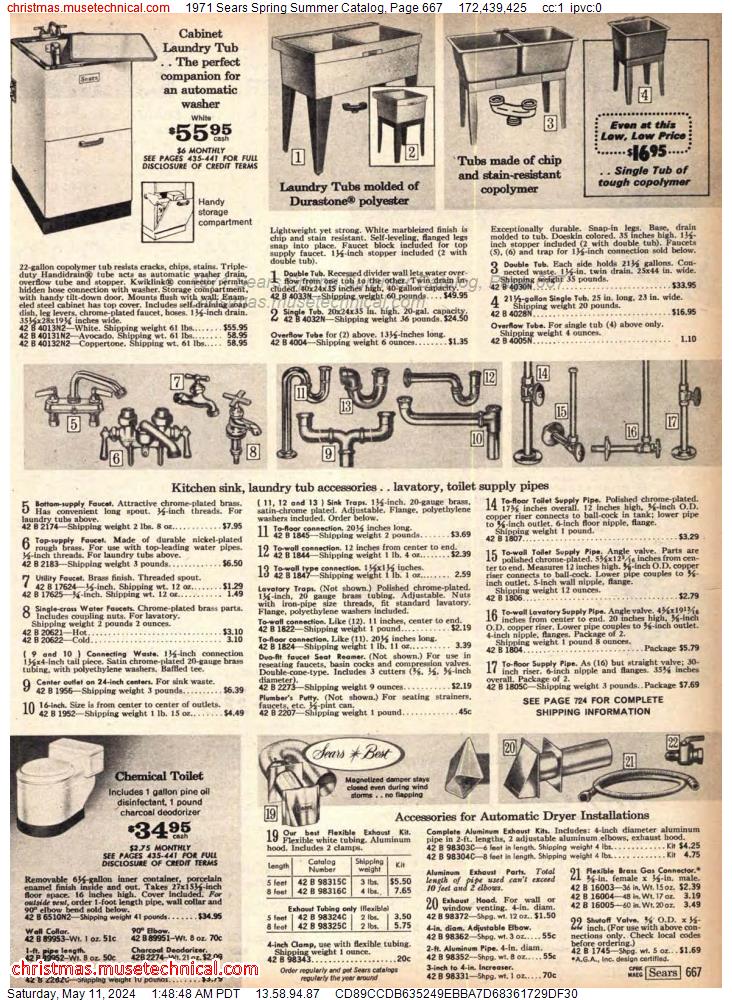 1971 Sears Spring Summer Catalog, Page 667