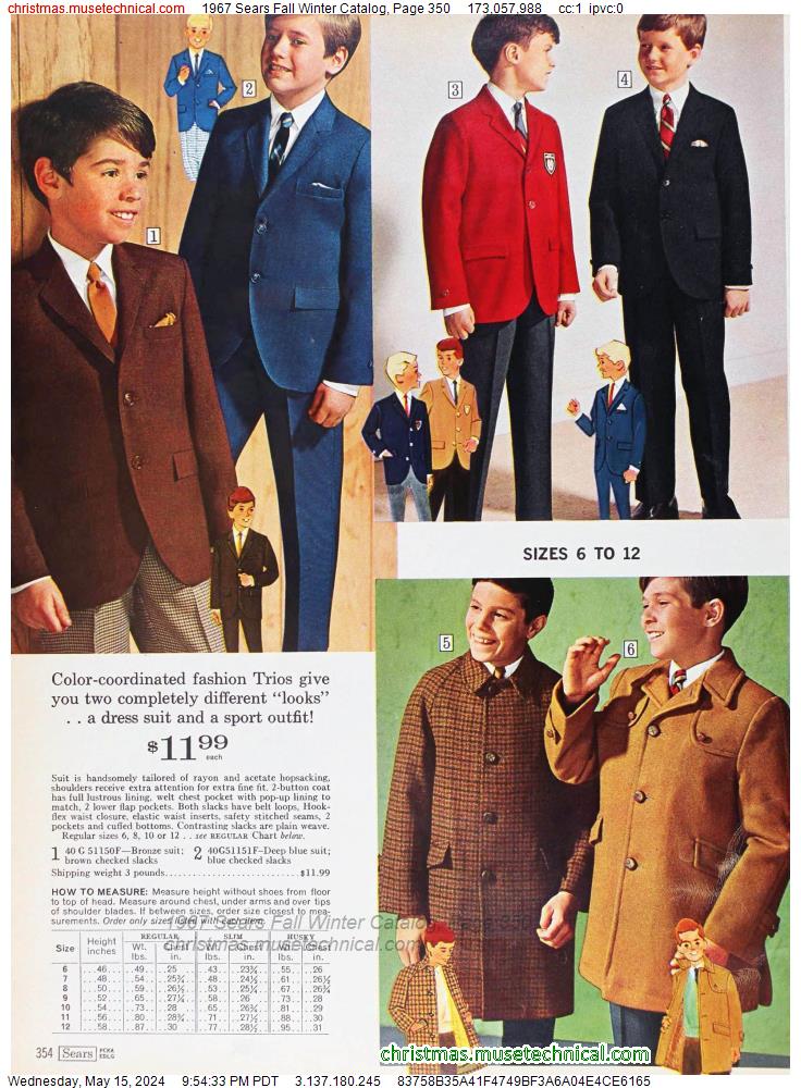 1967 Sears Fall Winter Catalog, Page 350