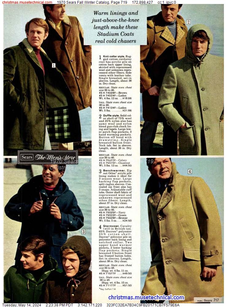 1970 Sears Fall Winter Catalog, Page 719