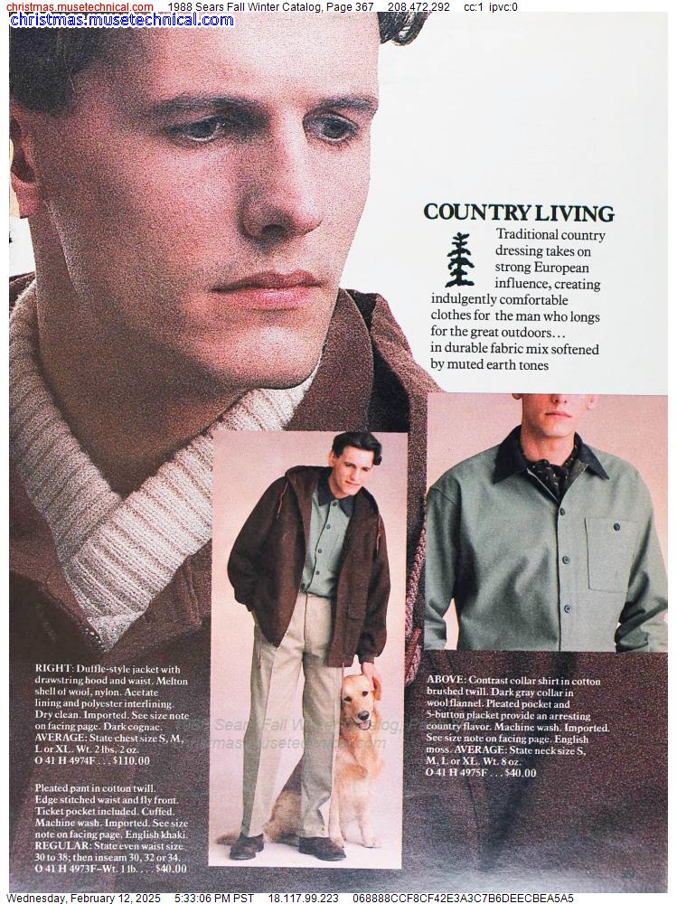 1988 Sears Fall Winter Catalog, Page 367