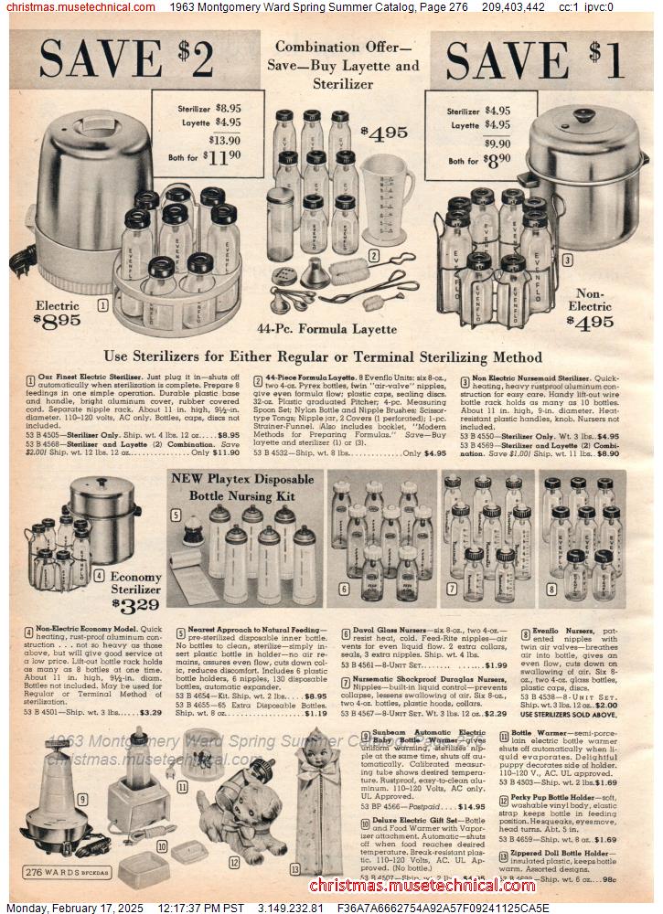 1963 Montgomery Ward Spring Summer Catalog, Page 276