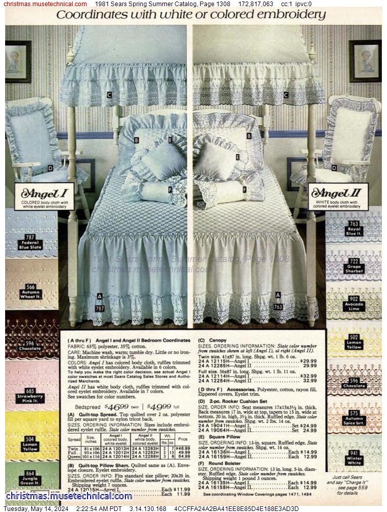 1981 Sears Spring Summer Catalog, Page 1308