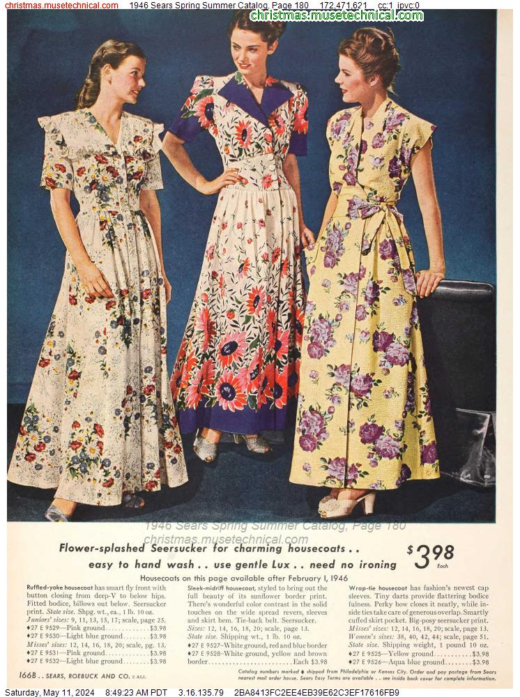 1946 Sears Spring Summer Catalog, Page 180
