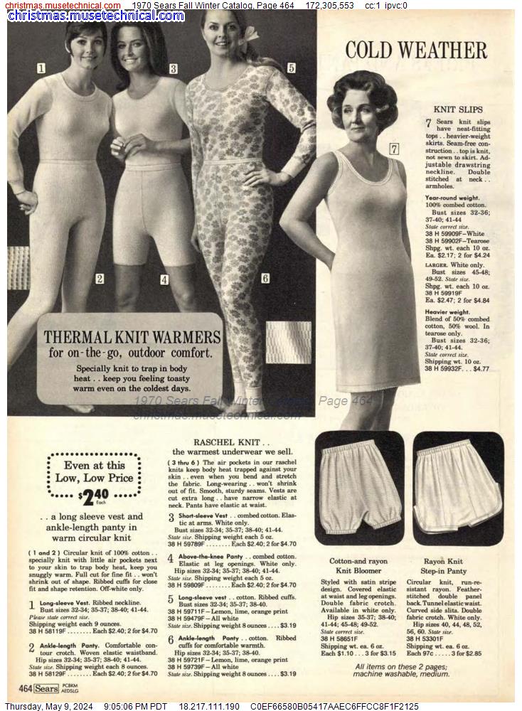 1970 Sears Fall Winter Catalog, Page 464