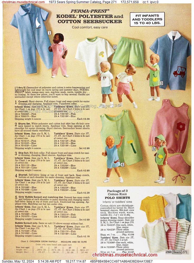 1973 Sears Spring Summer Catalog, Page 271