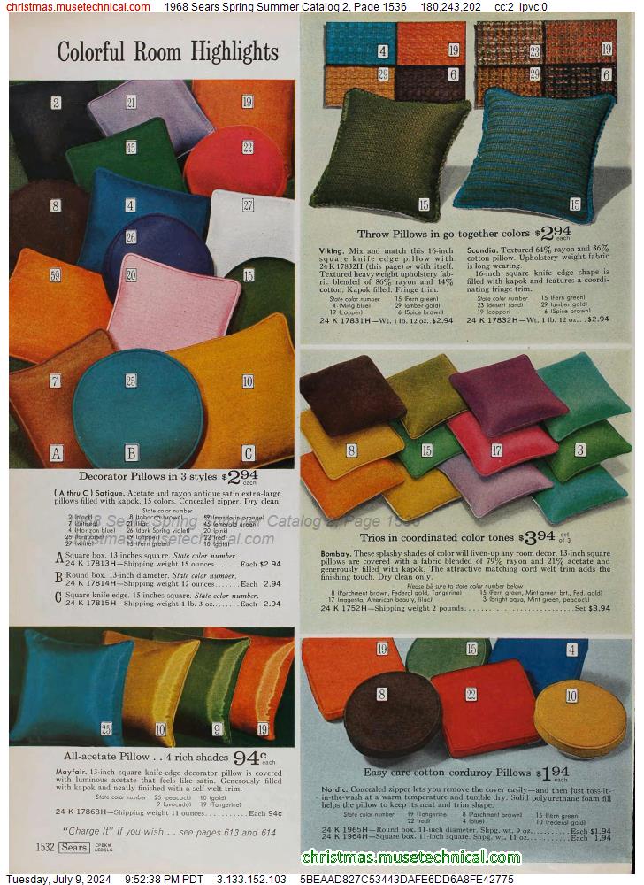 1968 Sears Spring Summer Catalog 2, Page 1536