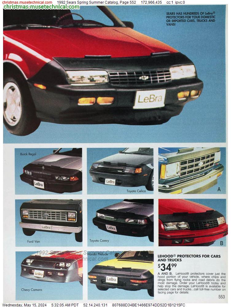 1992 Sears Spring Summer Catalog, Page 552