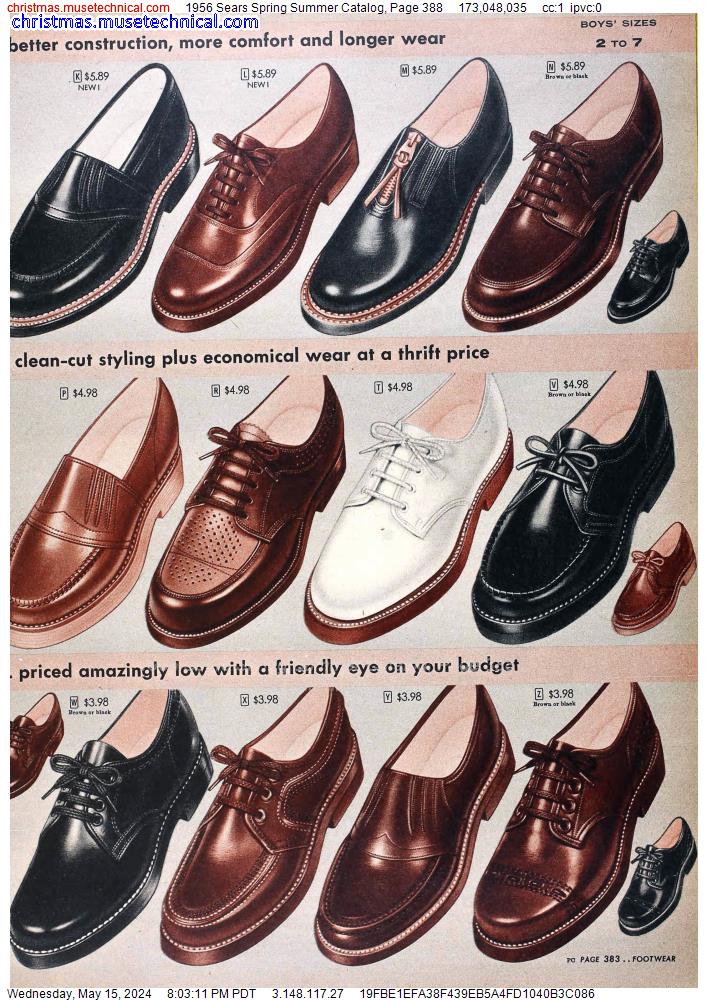 1956 Sears Spring Summer Catalog, Page 388