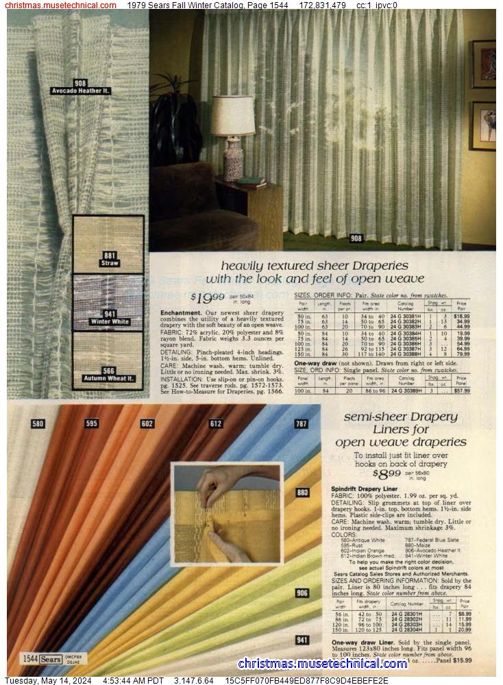 1979 Sears Fall Winter Catalog, Page 1544