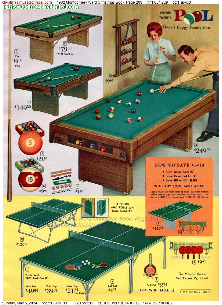 1962 Montgomery Ward Christmas Book, Page 209